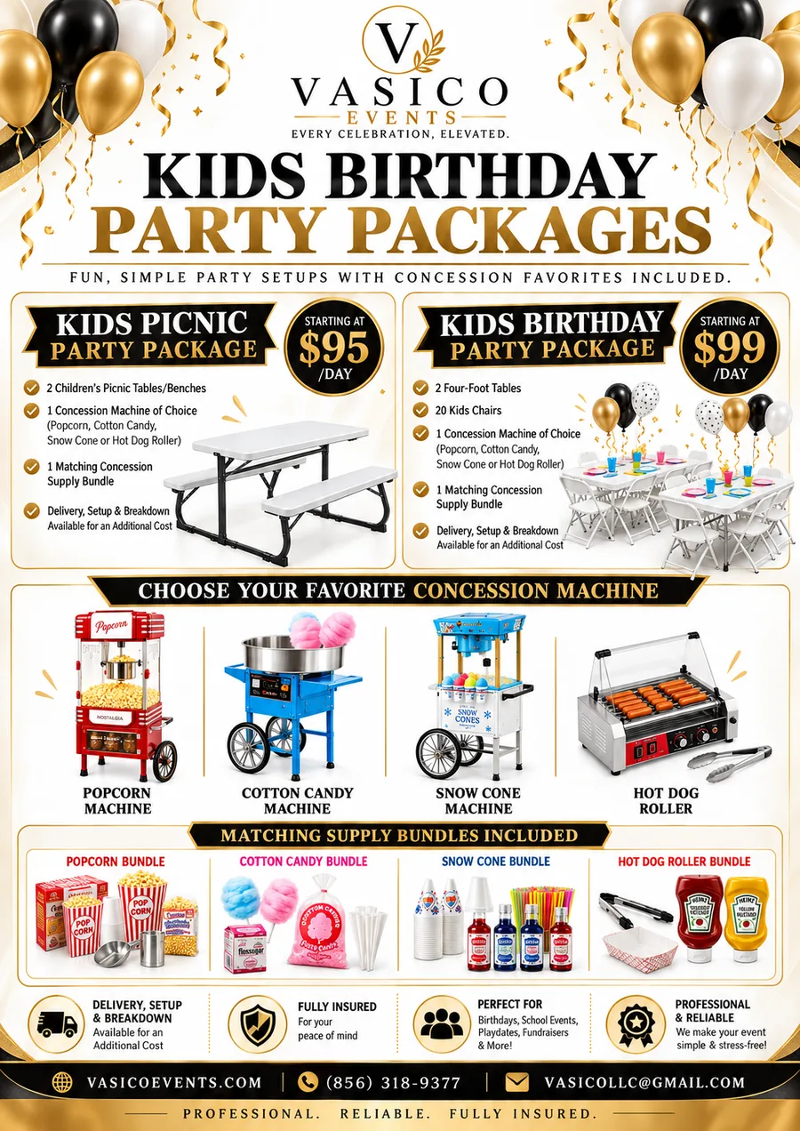Kids birthday party package